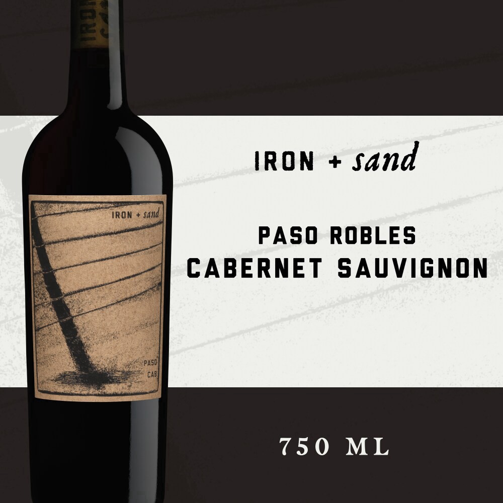 slide 3 of 8, Iron + Sand Paso Robles Cabernet Sauvignon 750 ml, 750 ml