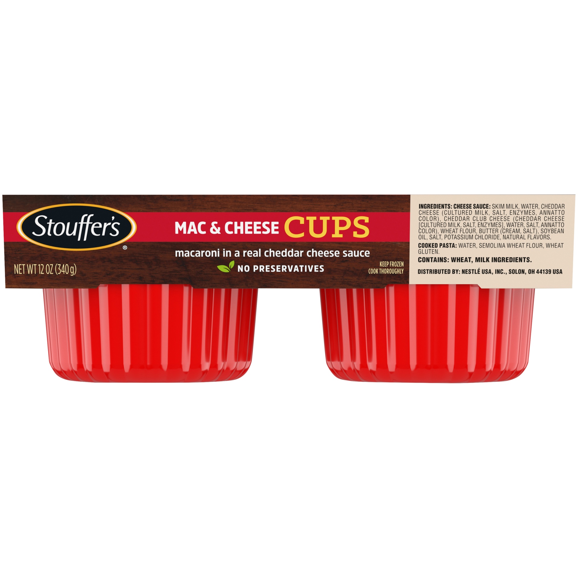 slide 1 of 1, Stouffer's Cups Classic Macaroni And Cheese, 12 oz