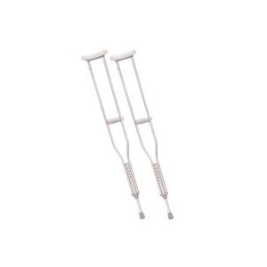 slide 1 of 1, Drive Medical Walking Crutches with Underarm Pad and Handgrip, Tall Adult, 1 Pair, 1 ct