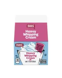 Giant Eagle Heavy Whipping Cream, Half Pint, Grade A, Ultra Pasteurized