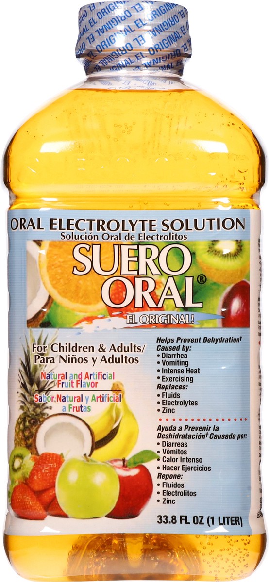 slide 2 of 12, Suero Oral Fruit Flavor Oral Electrolyte Solution 33.8 fl oz, 1 ct