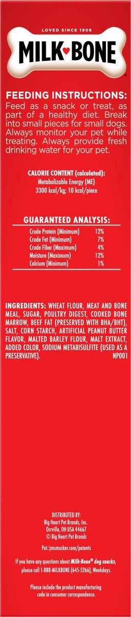 slide 11 of 13, Milk-Bone MaroSnacks Peanut Butter Flavor Dog Treats With Bone Marrow, 15 oz., 15 oz