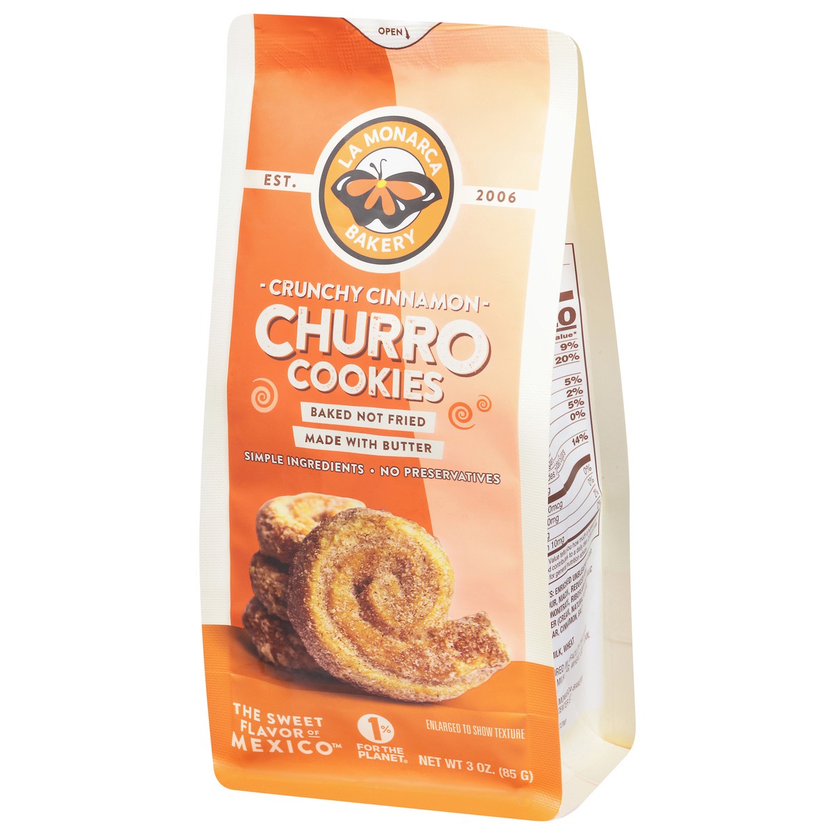 slide 11 of 15, La Monarca Bakery Crunchy Cinnamon Churro Cookies 3 oz, 3 oz