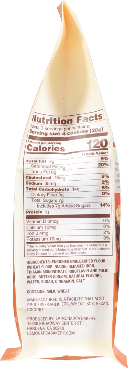slide 3 of 15, La Monarca Bakery Crunchy Cinnamon Churro Cookies 3 oz, 3 oz