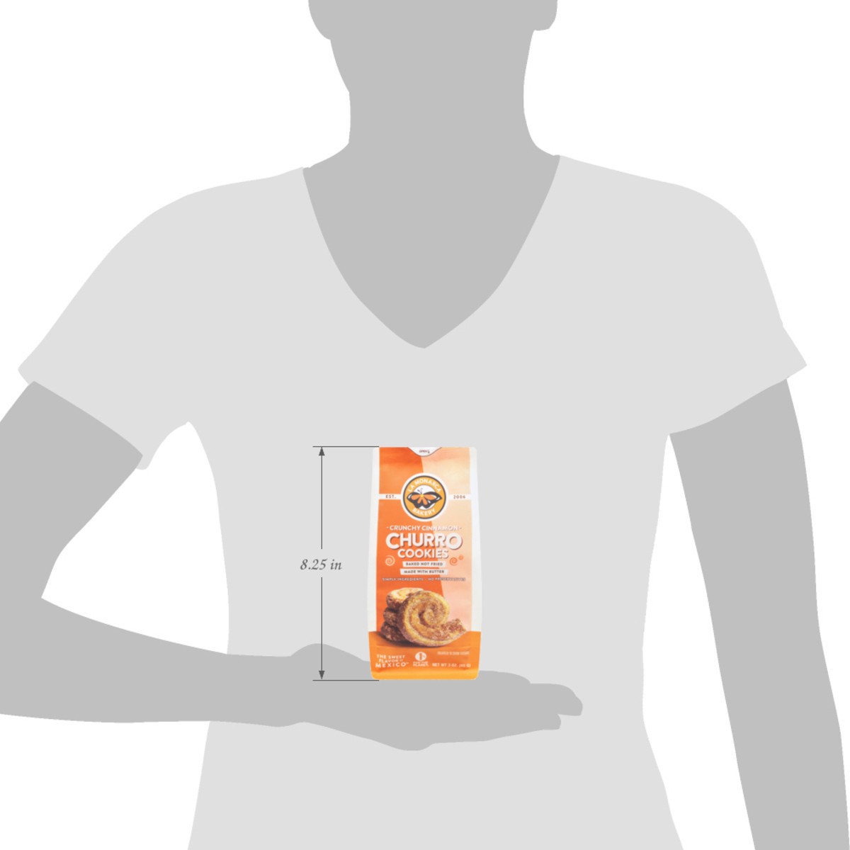 slide 15 of 15, La Monarca Bakery Crunchy Cinnamon Churro Cookies 3 oz, 3 oz