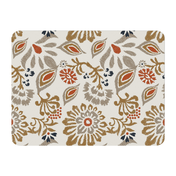 slide 2 of 2, Realspace Decorative Vinyl Chair Mat For Low Carpet, 36"" X 48"", Boho Floral, 1 ct