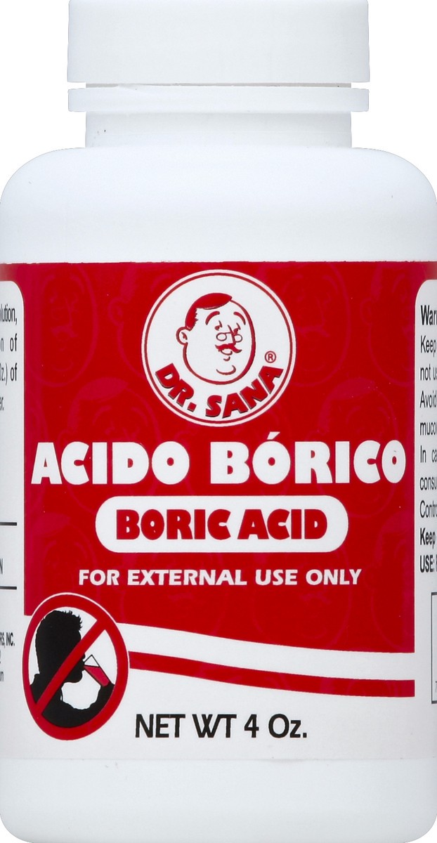 slide 1 of 2, Dr. Sana Boric Acid 4 oz, 4 oz