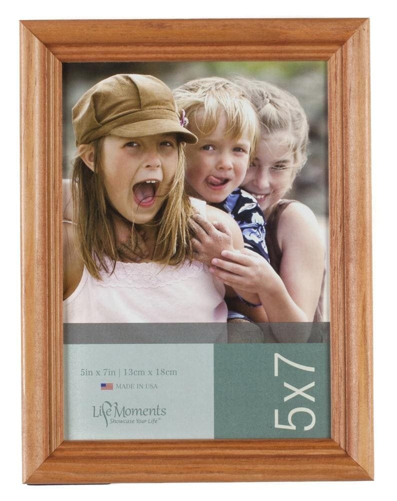 slide 1 of 1, Natural Wood Frame Set (5"X7") Set of 6, 1 ct