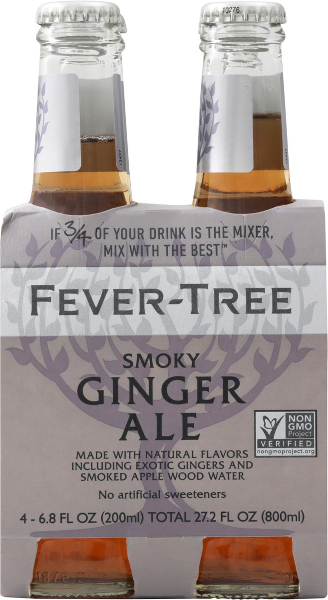 slide 10 of 10, Fever-Tree Ginger Ale Smoky - 4 ct; 6.8 fl oz, 4 ct; 6.8 fl oz