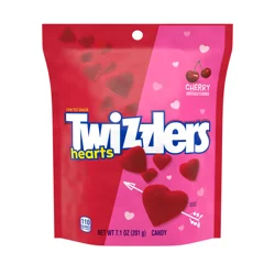Twizzlers Cherry Flavored Hearts Chewy Valentine's Candy Bag - 7.1 oz