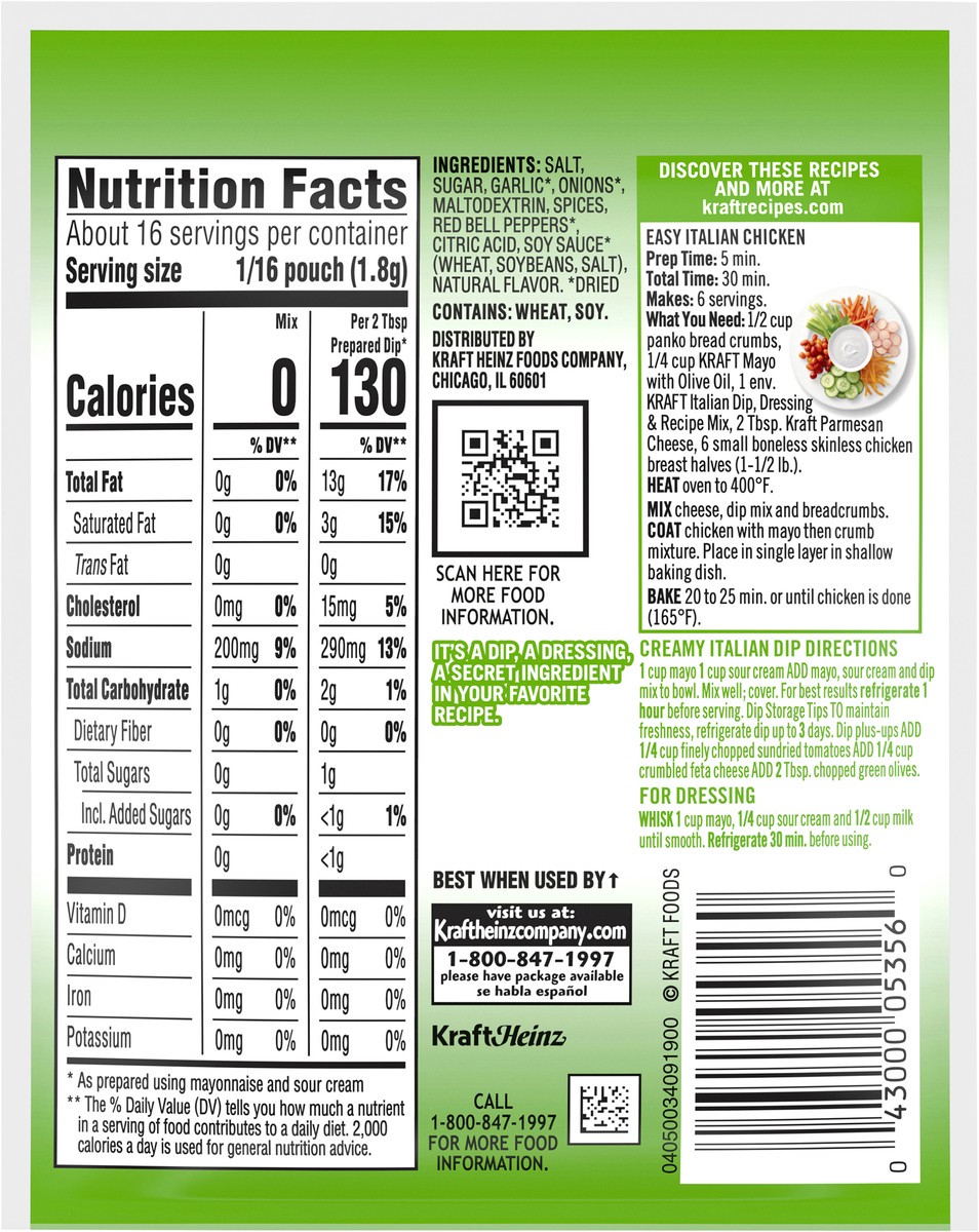 slide 6 of 11, Kraft Condiments and Dressings, 1 oz