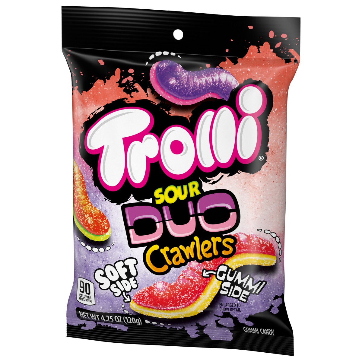 slide 4 of 9, Trolli Duo Sour Crawlers Sour Gummi Candy 4.25 oz, 4.25 oz