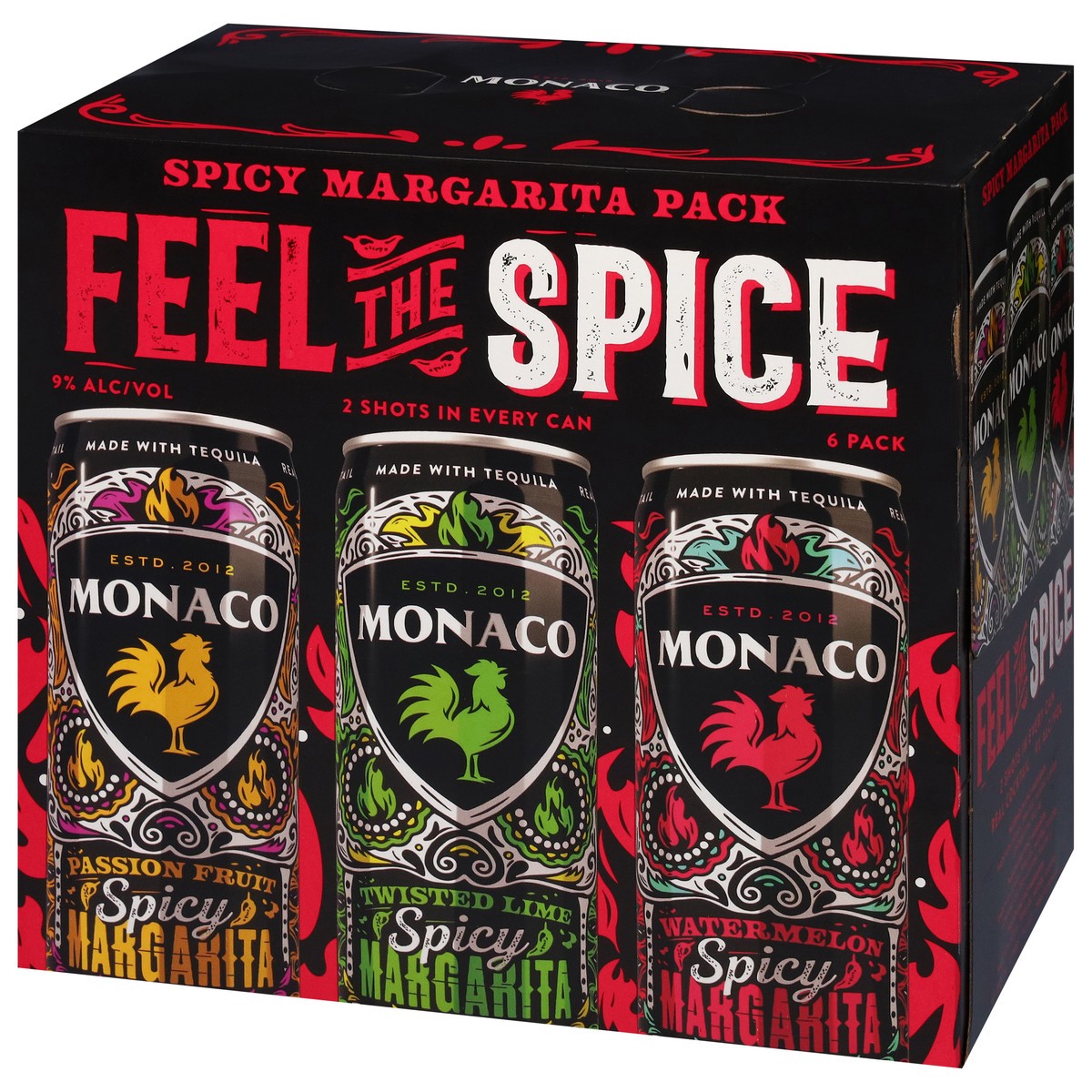slide 4 of 12, Monaco Feel the Spice Margarita 6 - 12 fl oz Cans, 6 ct