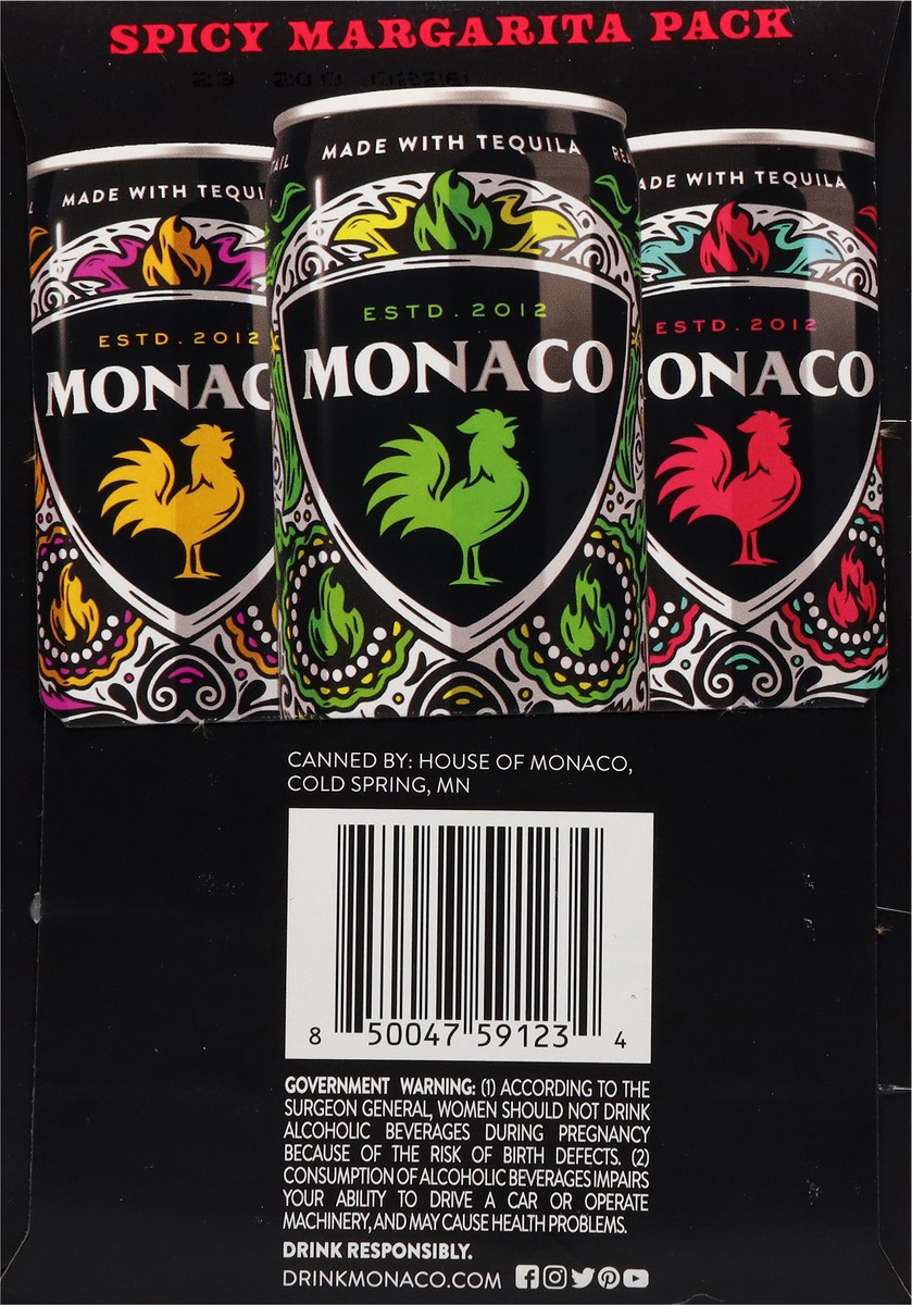 slide 3 of 12, Monaco Feel the Spice Margarita 6 - 12 fl oz Cans, 6 ct