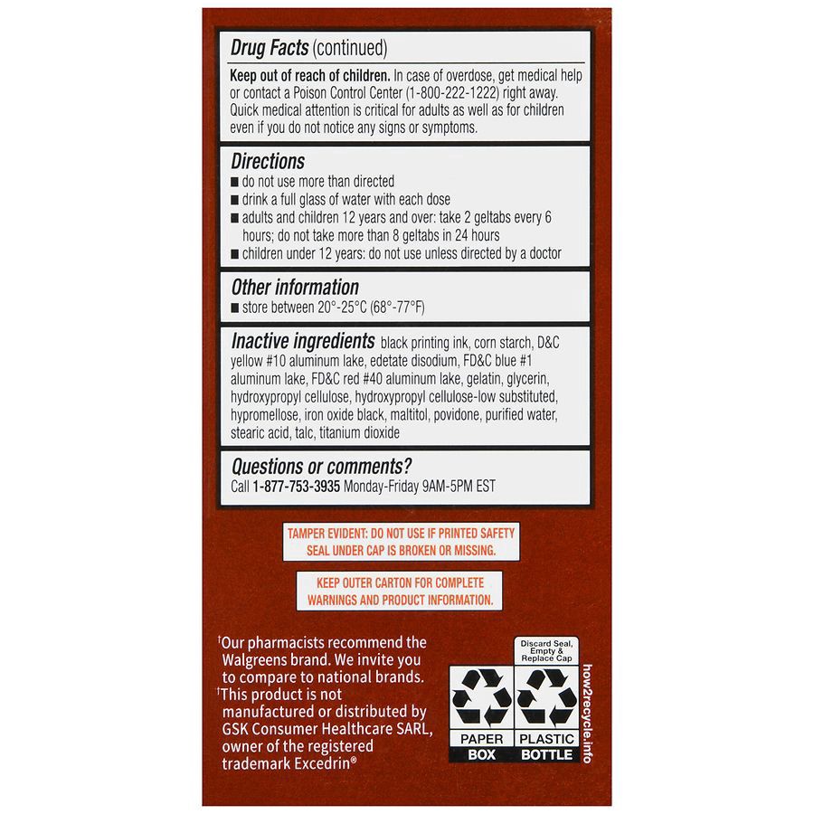 slide 3 of 5, Walgreens Extra Strength Headache Relief Migraine Geltabs, 80 ct