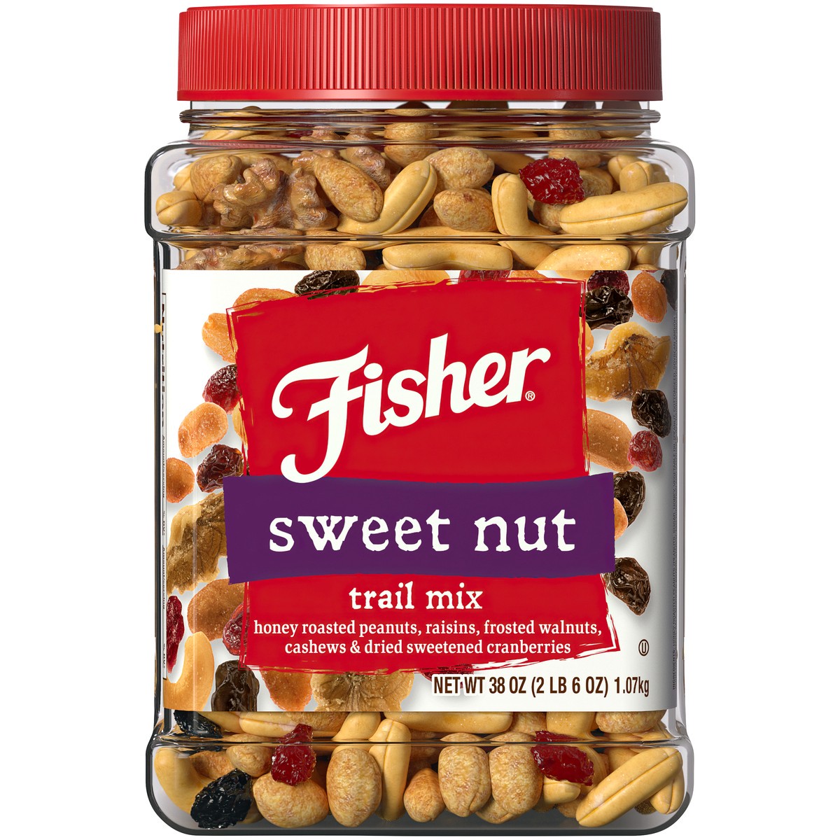 slide 10 of 14, Fisher Sweet Nut Trail Mix, 38 oz