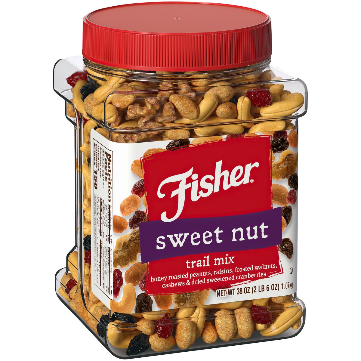 slide 5 of 14, Fisher Sweet Nut Trail Mix, 38 oz