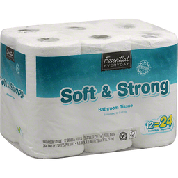 slide 1 of 1, Essential Everyday Ee Bath Tissue One Ply, 4 ct