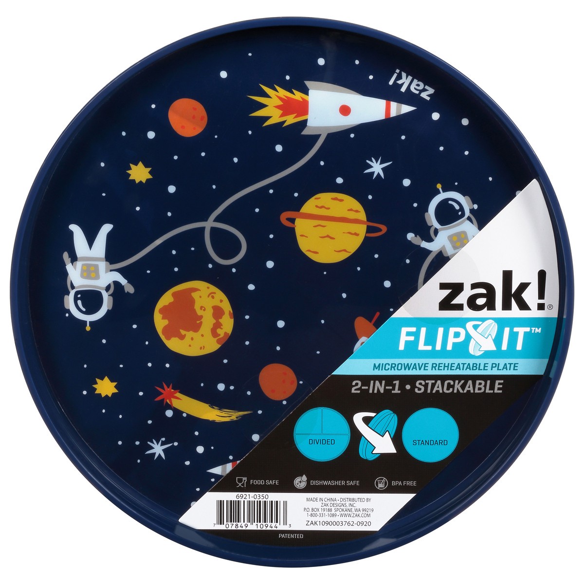 slide 8 of 11, Zak! Designs ZAK Flip It Plate Space, 1 ct