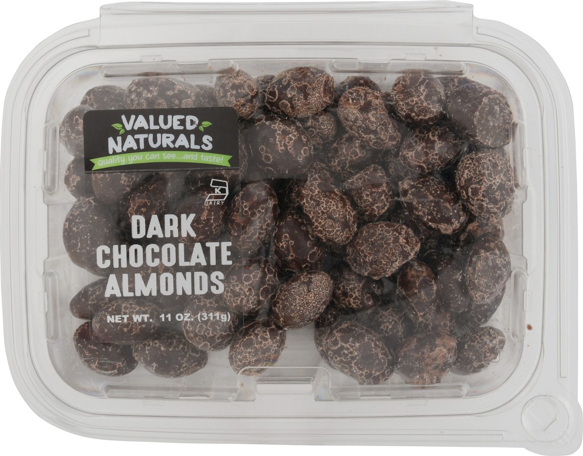 slide 11 of 12, Valued Naturals Dark Chocolate Almonds 11 oz, 11 oz