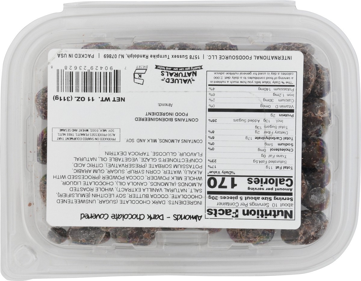 slide 7 of 12, Valued Naturals Dark Chocolate Almonds 11 oz, 11 oz