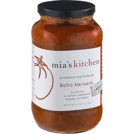 slide 3 of 18, Mia's Kitchen Bistro Marinara Pasta Sauce, 25.5 oz
