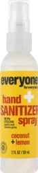 Everyone Coconut + Lemon Hand Sanitizer Spray 2 oz
