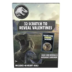 Jurassic World Valentine Cards - 32 Count