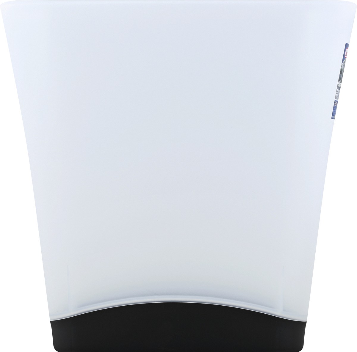 slide 5 of 5, Sterilite Slim Wastebasket - White/Gray, 2.4 gal