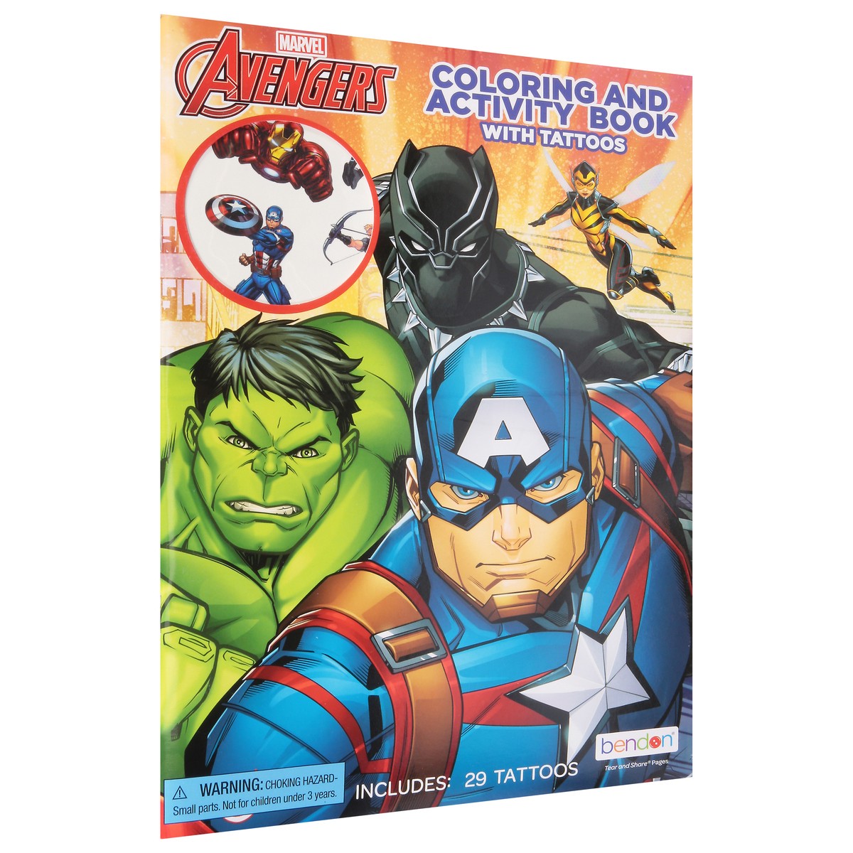 slide 6 of 9, Bendon Avengers Coloring & Activity Book with Tattoos 1 ea, 1 ct