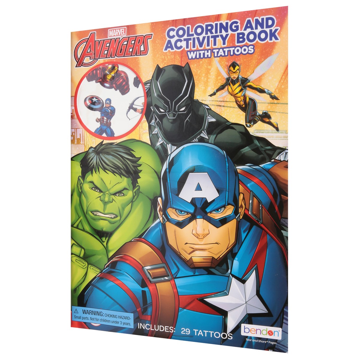 slide 3 of 9, Bendon Avengers Coloring & Activity Book with Tattoos 1 ea, 1 ct