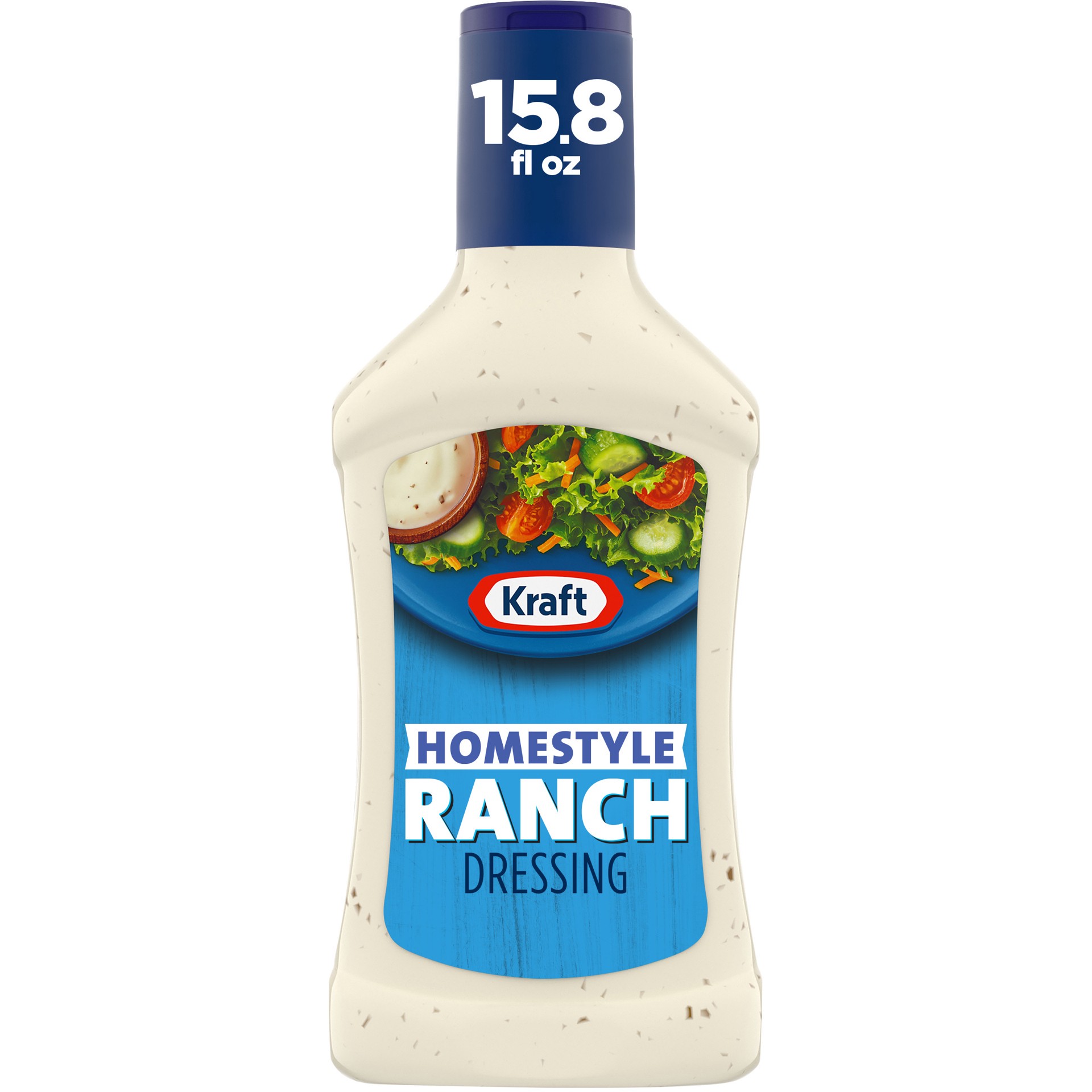 slide 1 of 6, Kraft Homestyle Ranch Salad Dressing, 15.8 fl oz Bottle, 15.80 fl oz