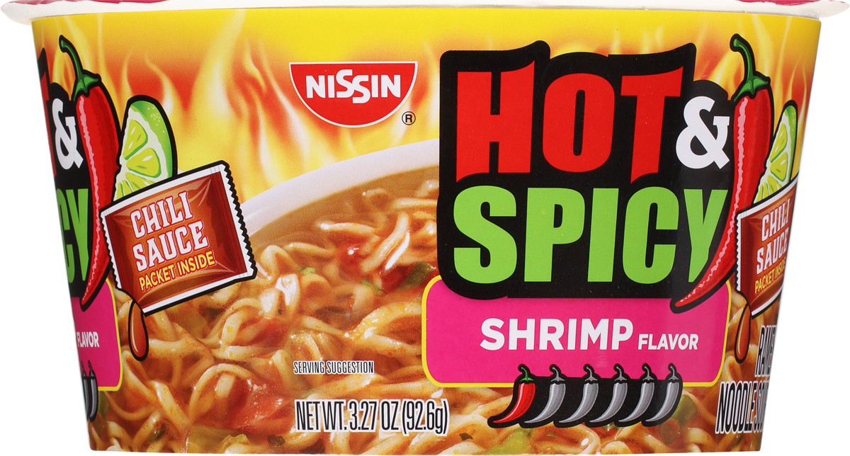 slide 9 of 9, Nissin Hot & Spicy Shrimp Flavor Ramen Noodle Soup 3.27 oz, 3.27 oz