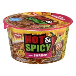 Nissin Hot & Spicy Shrimp Flavor Ramen Noodle Soup 3.27 oz