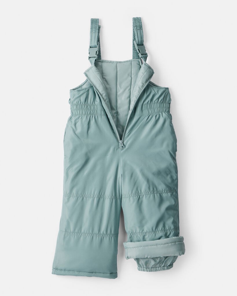 slide 5 of 5, Oshkosh Toddler Girl 2-Piece Polka Dot Hooded Snowsuit Jacket & Bib Set - Green Turquoise 3T, 2 pc