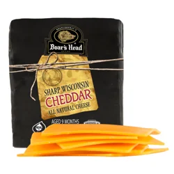 Boar's Head Cheese, Cheddar, Sharp Wisconsin