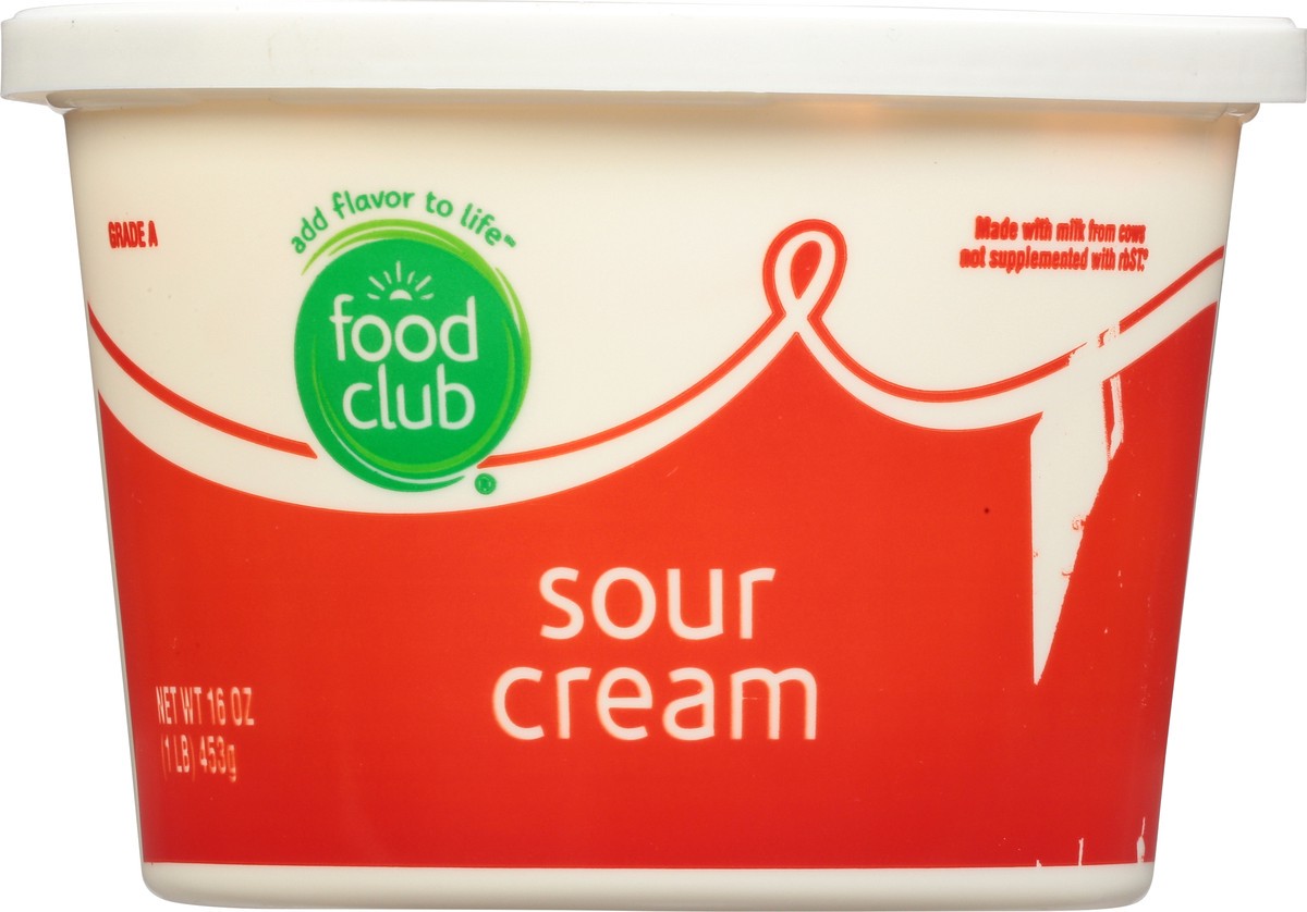 slide 4 of 9, Food Club Sour Cream 16 oz, 16 oz