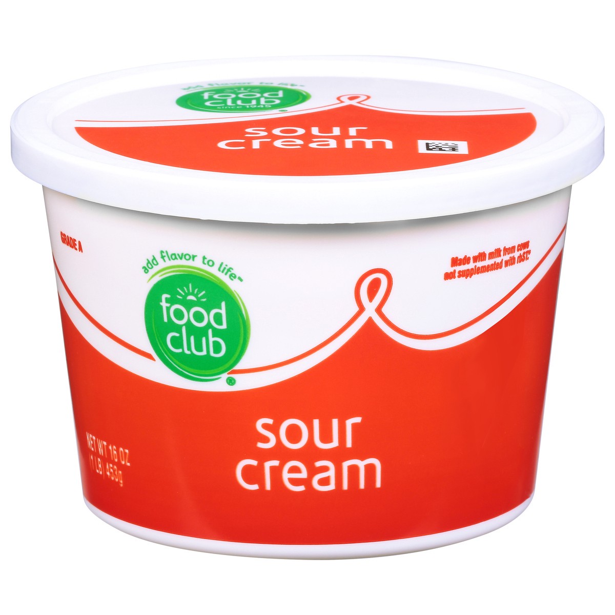 slide 1 of 9, Food Club Sour Cream 16 oz, 16 oz