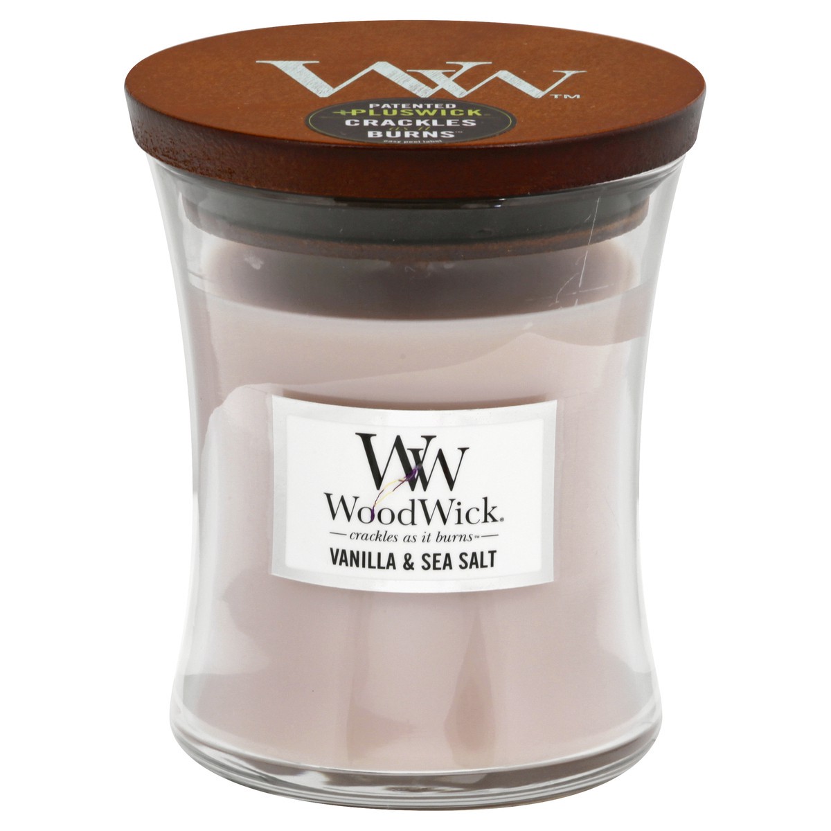 slide 1 of 10, Woodwick Candle Medium Jar Vanilla Sea Salt, 10.5 oz