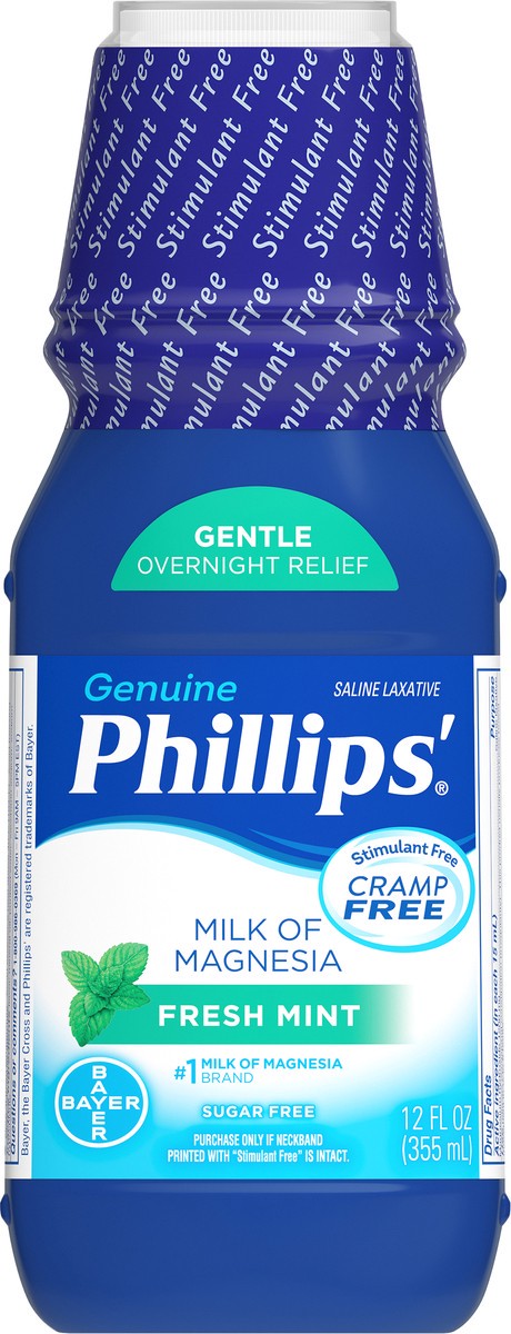 slide 3 of 8, Phillips' Phillips Mint Milk Of Magnesi, 12 fl oz