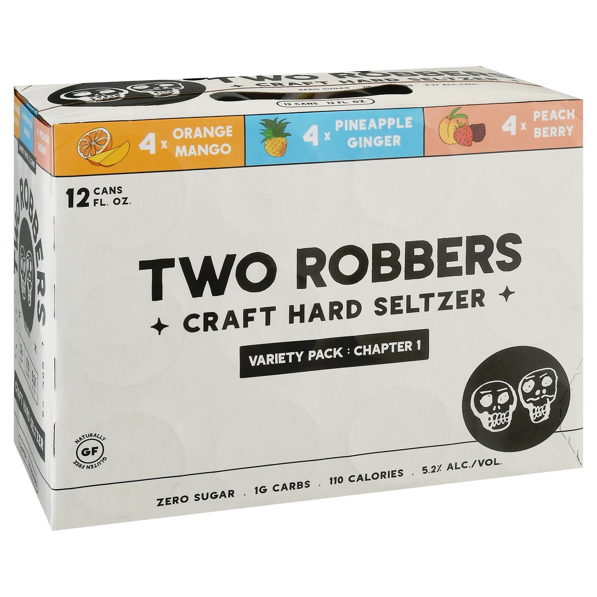 slide 8 of 9, Two Robbers Variety Pack Craft Hard Seltzer 12 - 12 fl oz Cans, 12 ct