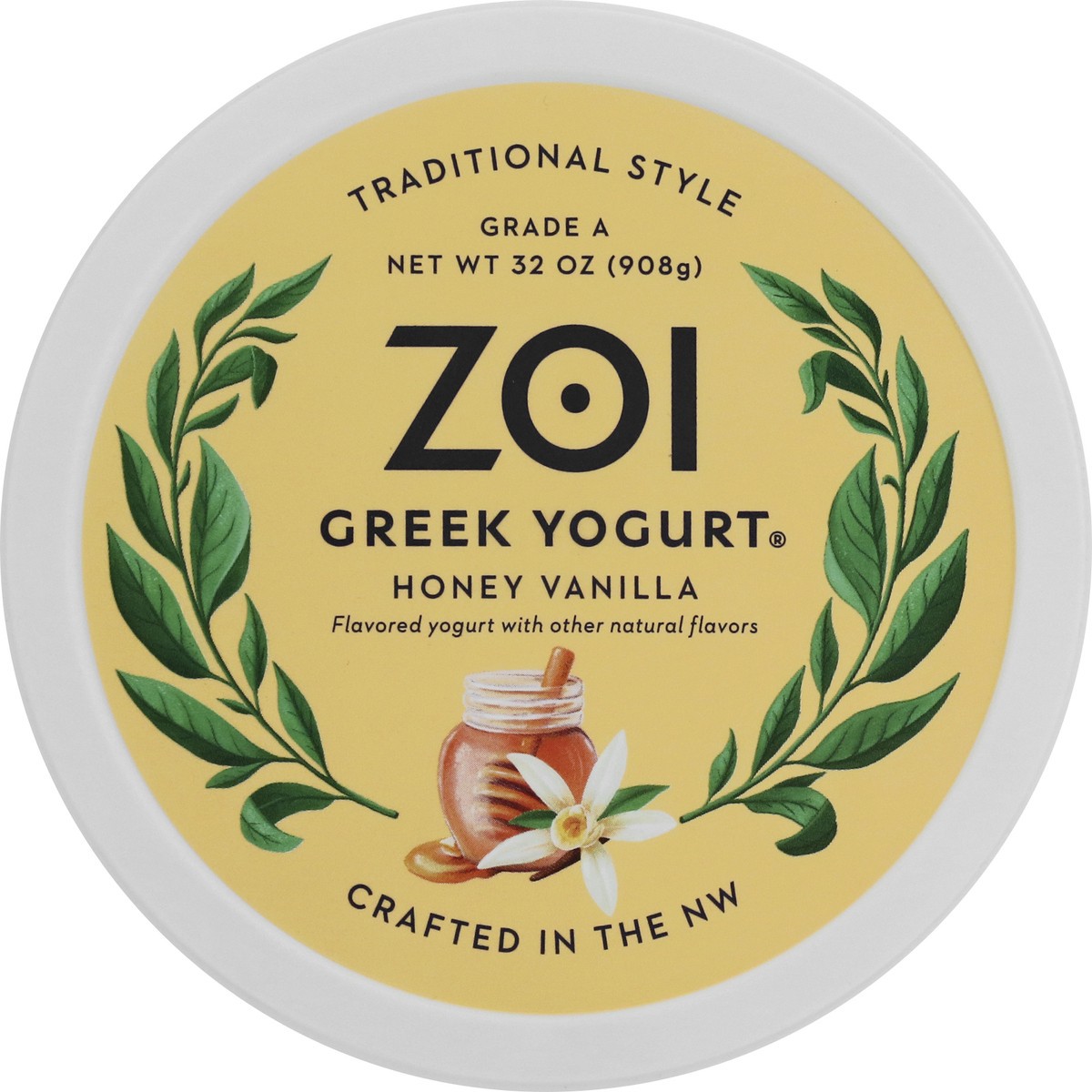 slide 13 of 13, Zoi Traditional Style Greek Honey Vanilla Yogurt 32 oz, 