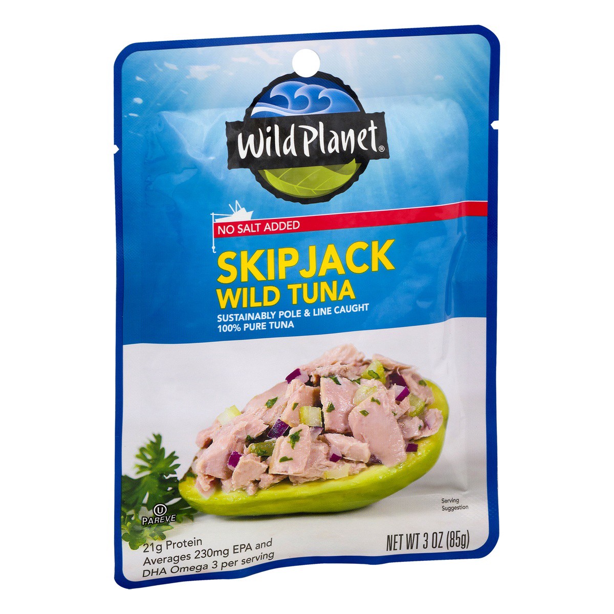 slide 2 of 9, Wild Planet No Salt Added Skipjack Wild Tuna, 3 oz