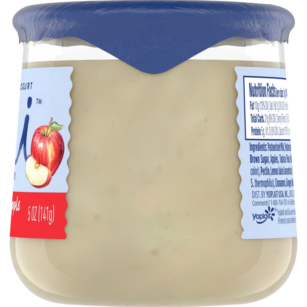 slide 2 of 6, Oui by Yoplait Creamy Whole Milk Yogurt, Cinnamon & Apple, 5 OZ Jar, 5 oz
