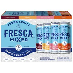 Fresca Mixed Vodka Spritz Canned Cocktail Variety Pack, 8 pk 12 oz Cans, 5% ABV