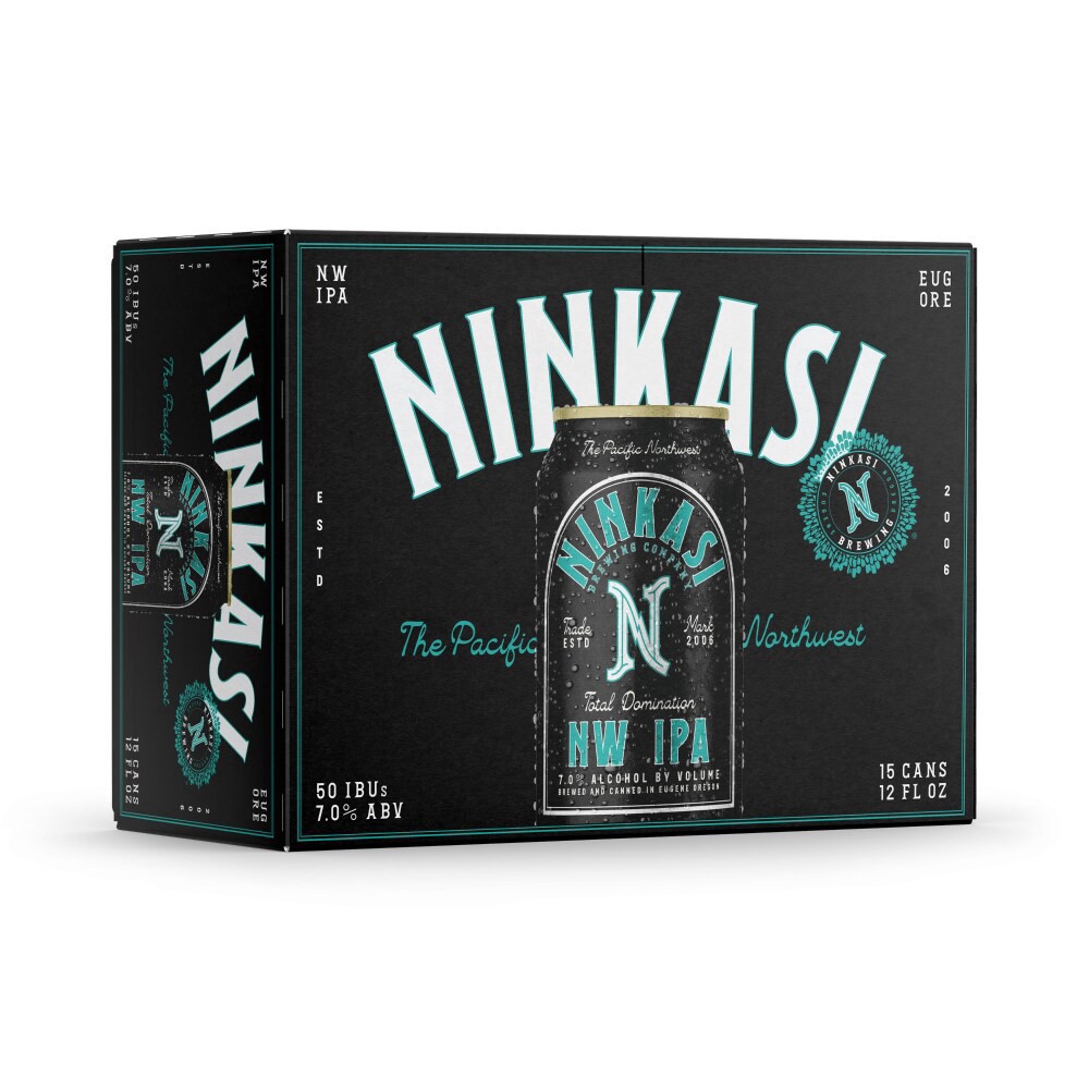 slide 2 of 2, Ninkasi Northwest IPA Total Domination Beer 15 Pack 15 - 12 fl oz Cans, 15 ct