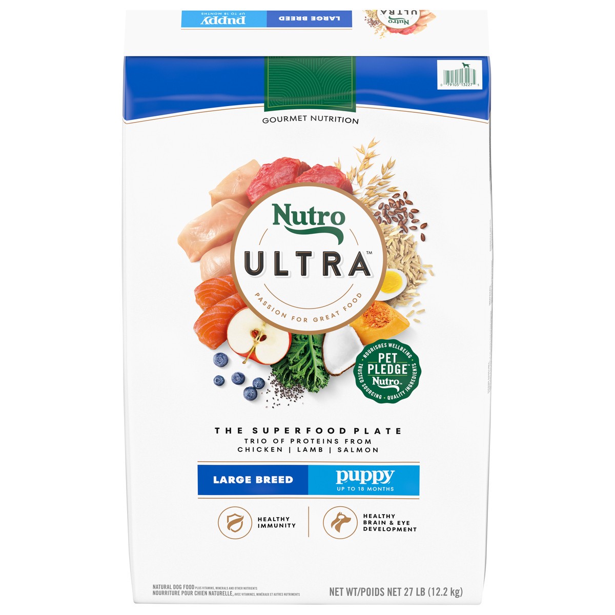 slide 2 of 4, Nutro Ultra Puppy Up to 18 Months Large Breed Dog Food 27 lb, 27 lb