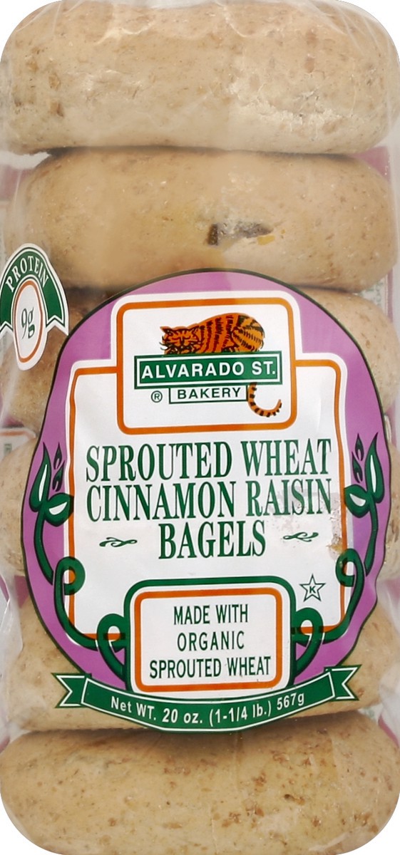 slide 5 of 5, Alvarado St. Bakery Sprouted Cinnamon Raisin Bagels, 6 ct; 20 oz