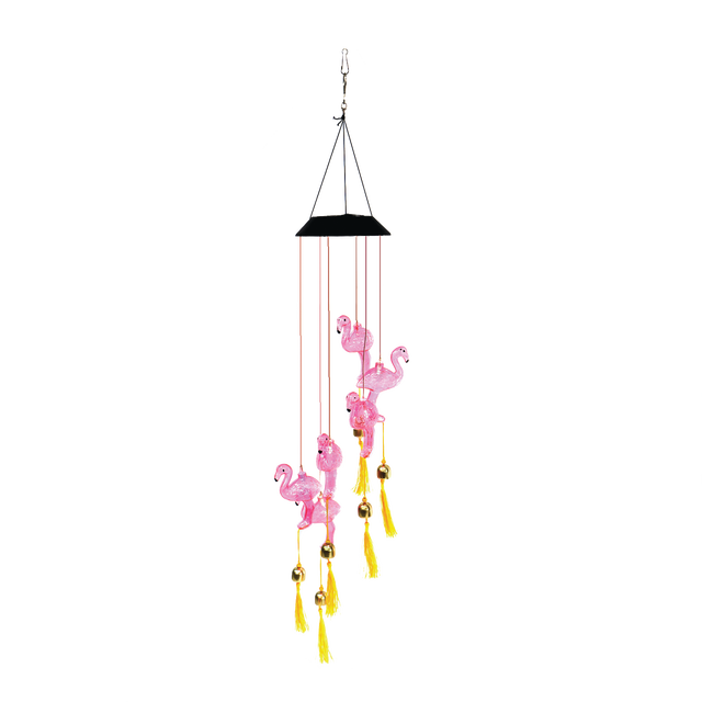 slide 1 of 1, CREATIVE HOME 6Led Solar Wind Chime Stars Moon, 1 ct