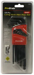 Pro-Grade Long Arm Hex Key SAE Set